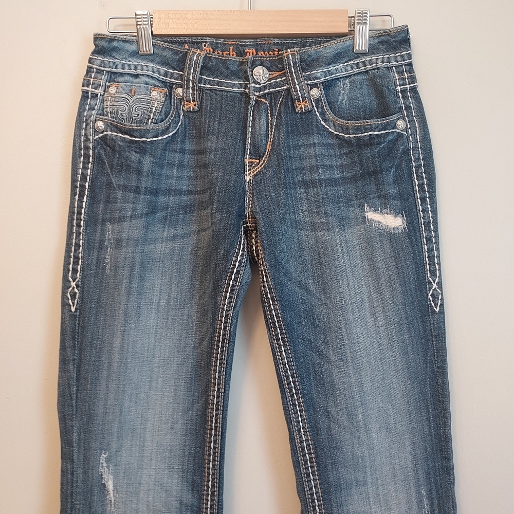 Rock & Revival Modelo Bootcut Boot Blue Denim Jeans Size 28 Tricia Wash - Picture 5 of 16